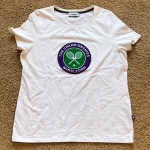 Wimbledon Essentials Championship Logo T-Shirt | XXL | White